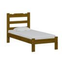 Ver imagem 2 de Cama Solteiro Madeira Maciça Cor Nogueira