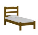 Ver imagem 2 de Cama Solteiro Madeira Maciça Cor Nogueira