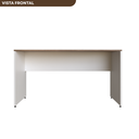 Ver imagem 2 de Escrivaninha Mesa Escritório 120cmx60cm 120cm Branca E Carvalho Mel