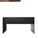 Ver imagem 7 de Escrivaninha Mesa Escritório 120cmx60cm 120cm Preto E Branca