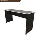 Ver imagem 2 de Escrivaninha Mesa Escritório 120cmx60cm 120cm Preto E Branca