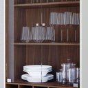 Ver imagem 5 de Cristaleira com Vidro 4 Portas e Adega Retrô 70cm Multimóveis Crcol-CRI009 Off White/Nogueira