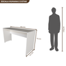 Escrivaninha Mesa Escritório 135cmx60cm 25mm - 6