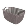 Cesto Trançado Retangular Alto Médio Cinza Antigo Mor - 2