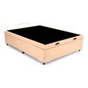 Ver imagem 1 de Base Box Bau Solteirão Premium Santo Box Sintético 47x128x188:bege
