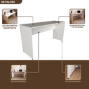 Ver imagem 7 de Escrivaninha Mesa Escritório 140cmx60cm 140cm Branca