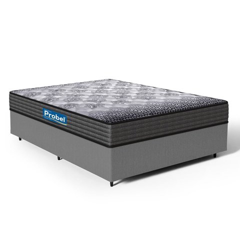 Cama Box com Colchão de Espuma D60 Double Face Guarda Costas Comfort Force Probel Casal 138cm
