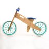 Bicicleta de Equilíbrio de Madeira sem Logomarca Original - Diversas Cores Biciquétinha Branco/verde - 1