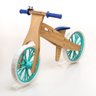 Bicicleta de Equilíbrio de Madeira sem Logomarca Original - Diversas Cores Biciquétinha Branco/verde - 3