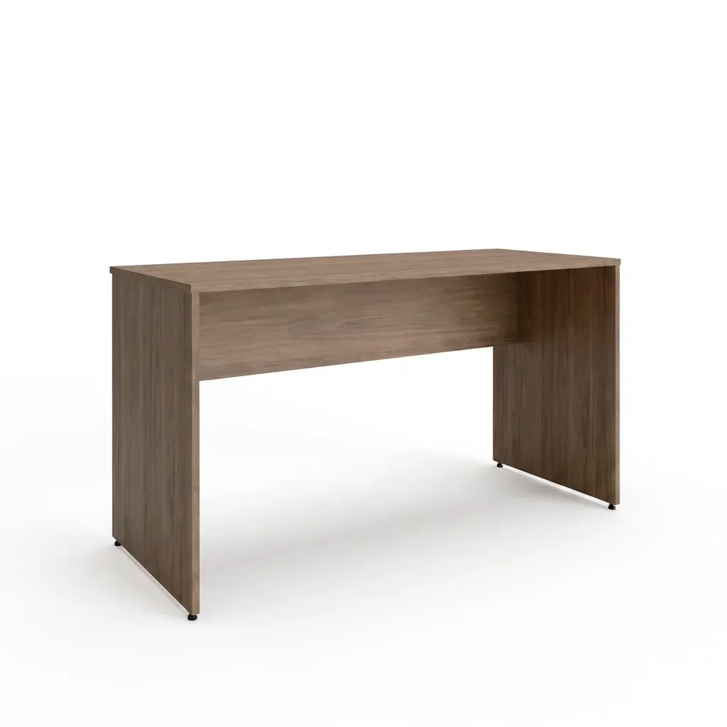 Escrivaninha Mesa Escritório 140cmx60cm 140cm Carvalho Mel - 12 Escrivaninha Mesa Escritório 140cmx60cm 140cm Carvalho Mel - 12