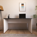 Ver imagem 3 de Escrivaninha Mesa Escritório 140cmx60cm 140cm Branca E Preto