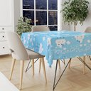 Ver imagem 4 de Toalha Mesa Festa TNT Nuvem Céu Az Chuva Coração Por Metro