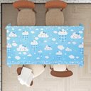 Ver imagem 2 de Toalha Mesa Festa TNT Nuvem Céu Az Chuva Coração Por Metro