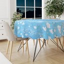 Ver imagem 6 de Toalha Mesa Festa TNT Nuvem Céu Az Chuva Coração Por Metro