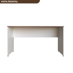 Escrivaninha Mesa Escritório 140cmx60cm 140cm Branca E Carvalho Mel - 6 Escrivaninha Mesa Escritório 140cmx60cm 140cm Branca E Carvalho Mel - 6