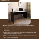 Ver mais imagens de Escrivaninha Mesa Escritório 140cmx60cm 140cm Preto E Branca