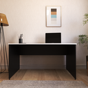 Ver imagem 3 de Escrivaninha Mesa Escritório 140cmx60cm 140cm Preto E Branca