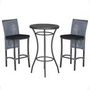 Ver imagem 1 de Mesa Bistro e 2 Banquetas Roma Preta Corda Náutica 12 Trama Original