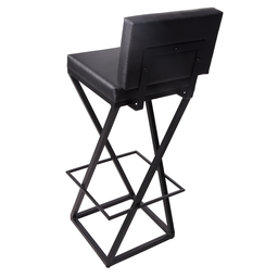 Kit C/2 Banqueta Industrial Z 75 Cm Preta - 4