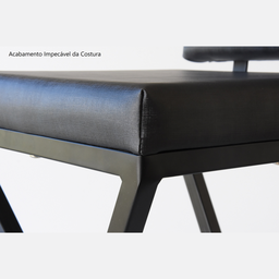 Kit C/2 Banqueta Industrial Z 75 Cm Preta - 5
