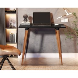 Mesa Escritório Escrivaninha Mesinha Computador Estudo Retrô - 2