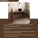 Ver imagem 7 de Escrivaninha Mesa Escritório 160CMX60CM 160cm Carvalho Mel Bege