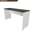 Ver imagem 6 de Escrivaninha Mesa Escritório 160CMX60CM 160cm Branca e Preto