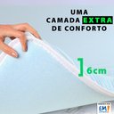 Ver mais imagens de Pillow Top para Maca de Massagem Estética Fisioterapia de Espuma Viscoelástico Nasa 80x155x6cm - Bf