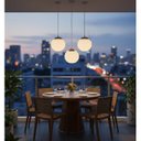 Ver imagem 7 de Luminária Pendente Vidro Opalino