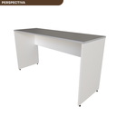 Ver imagem 2 de Escrivaninha Mesa Escritório 180CMX60CM 180cm Branca e Cinza Cristal