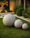 Ver imagem 5 de Kit com 3 Formas ABS de Bola Decorativa Concreto para Jardim Paisagismoxmoldes Formas 3D
