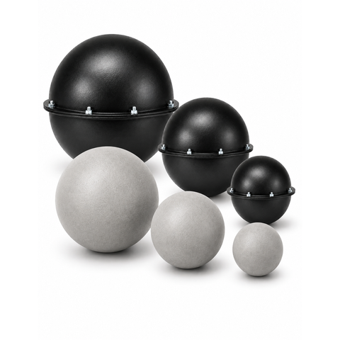 Kit com 3 Formas ABS de Bola Decorativa Concreto para Jardim Paisagismoxmoldes Formas 3D