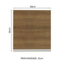Ver imagem 3 de Armário de Cozinha Aéreo 60 cm 1 Porta Rustic Glamy Madesa