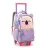 Kit Mochila Rodinhas Infantil Animais com Orelhinha Super Fofa Seanite Kt41480 Lilás - 2