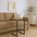 Ver imagem 2 de Mesinha Lateral Apoio Sofa Pés de Ferro Industrial Madeirado