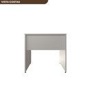 Ver imagem 7 de Escrivaninha Mesa Escritório 80cmx70cm 80cm Branca