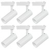 Kit 6 Spot Longo Led Mr16 para Trilho Eletrificado Branco 6500k Frio - 1