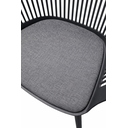 Ver imagem 5 de Cadeira Marcela com Assento Estofado em Linho Cinza