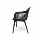 Ver imagem 4 de Cadeira Marcela com Assento Estofado em Linho Cinza