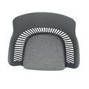 Ver imagem 6 de Cadeira Marcela com Assento Estofado em Linho Cinza