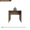 Ver imagem 5 de Escrivaninha Mesa Escritório 80cmx70cm 80cm Carvalho Mel