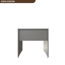Ver imagem 7 de Escrivaninha Mesa Escritório 80cmx70cm 80cm Cinza Cristal