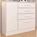 Ver imagem 3 de Cômoda Chicago 1 Porta 4 Gavetas Tcil Móveis - Neve