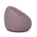 Ver imagem 4 de Poltrona Decoratica Orgânica Fixa com Puff Nuvem Veludo Rose - Loja Sheep