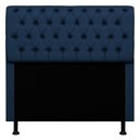 Ver imagem 2 de Cabeceira Cama Box Casal Padrão Sarah 140cm com Frame Suede Azul Marinho - Desk Design
