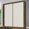 Guarda Roupa Zurique 2 Portas 100% Mdf Off White/brauna - Móveis Europa - 1