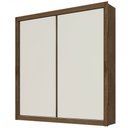 Ver imagem 5 de Guarda Roupa Zurique 2 Portas 100% Mdf Off White/brauna - Móveis Europa