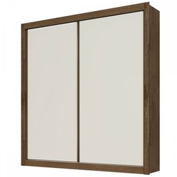 Guarda Roupa Zurique 2 Portas 100% Mdf Off White/brauna - Móveis Europa - 5