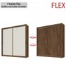 Guarda Roupa Zurique 2 Portas 100% Mdf Off White/brauna - Móveis Europa - 2
