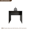 Ver imagem 4 de Escrivaninha Mesa Escritório 80cmx70cm 80cm Preto